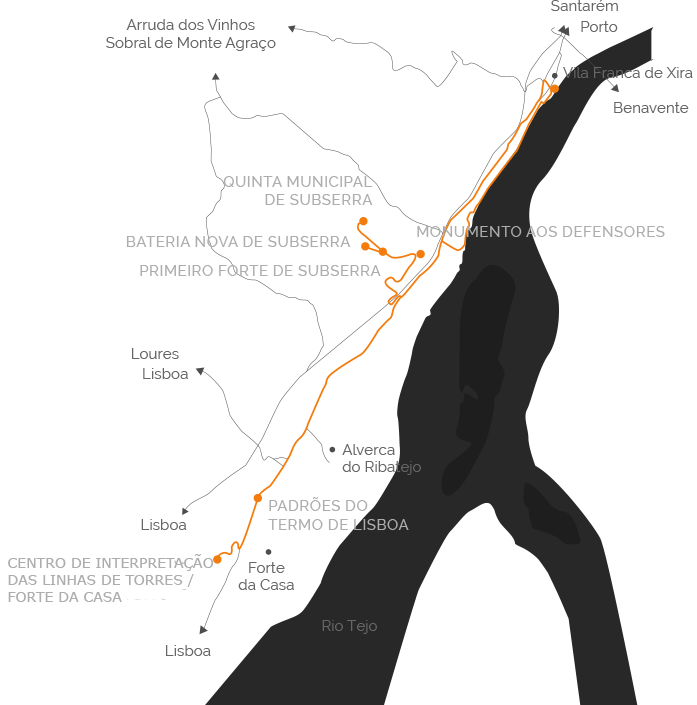 Percursos da Rota da Linhas de Torres