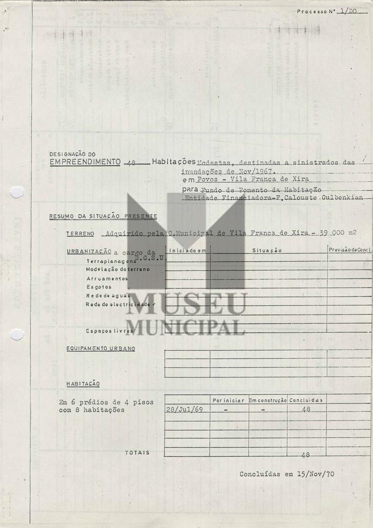 Extracto de Actividades - 1970. Lisboa, março de 1971. Col. Fundação Calouste Gulbenkian