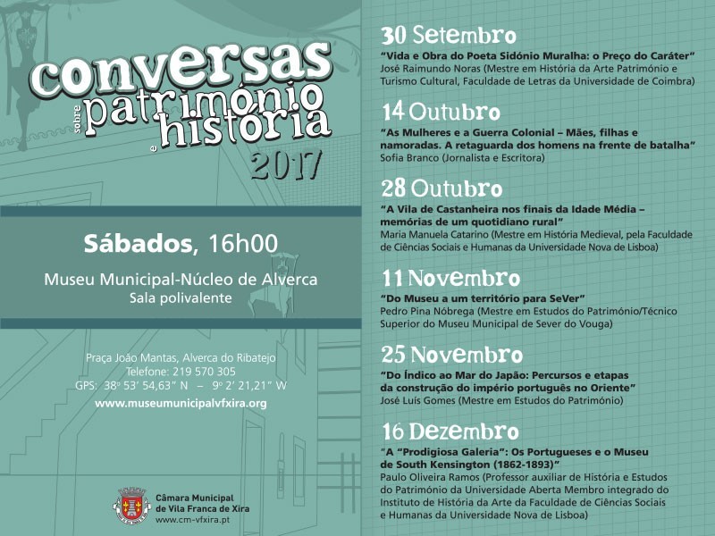 Conversas sobre Património e História 2017